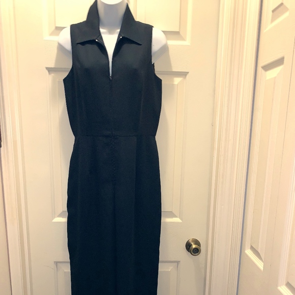 ANN TAYLOR LOFT Pants - VINTAGE Ann Taylor Black Sleeveless Jumpsuit
